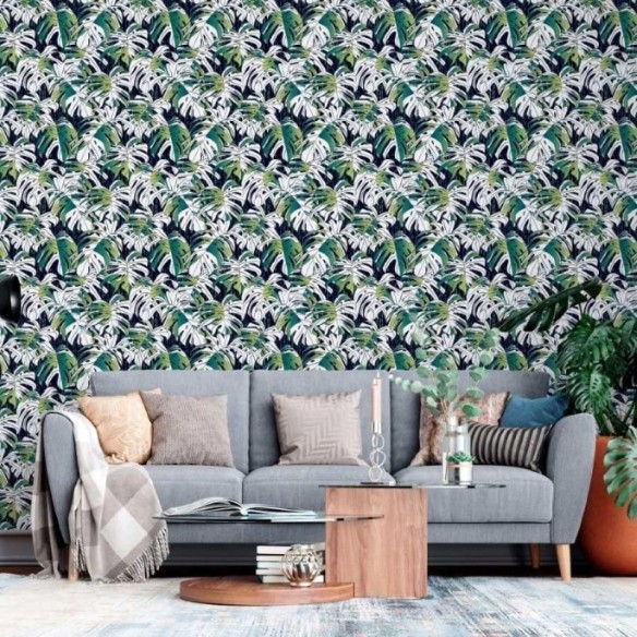 Papel de Parede Adesivo Folhas Monstera N013152