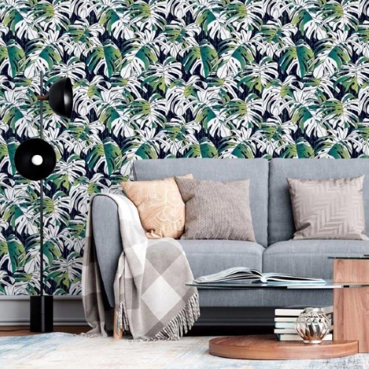 Papel de Parede Adesivo Folhas Monstera N013152