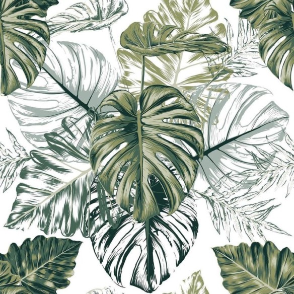 Papel de Parede Adesivo Folhas N010164