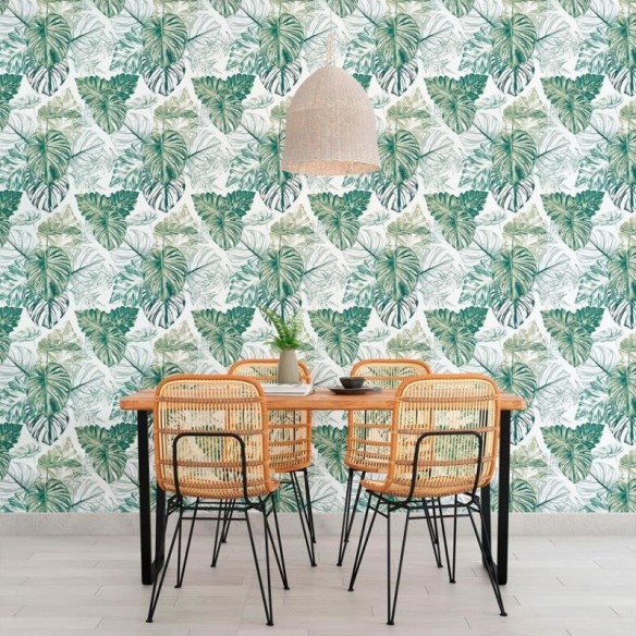Papel de Parede Adesivo Folhas N010164