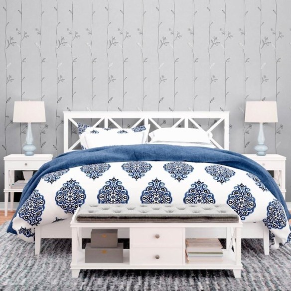 Papel de Parede Adesivo Folhas N011058