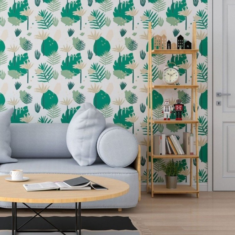 Papel de Parede Adesivo Folhas N013235