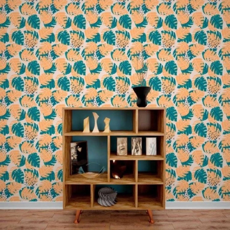 Papel de Parede Adesivo Folhas N013239