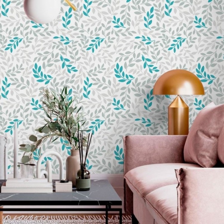 Papel de Parede Adesivo Folhas N013252