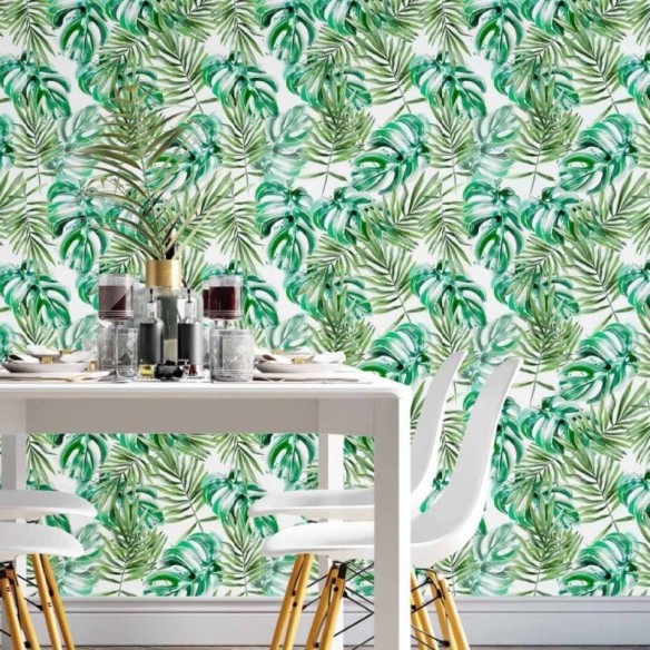 Papel de Parede Adesivo Folhas N014108