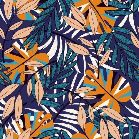 Papel de Parede Adesivo Folhas N014188
