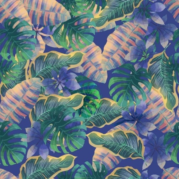 Papel de Parede Adesivo Folhas N014189