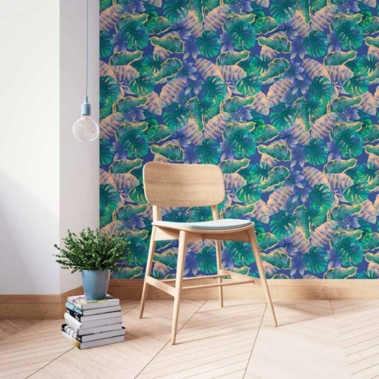 Papel de Parede Adesivo Folhas N014189