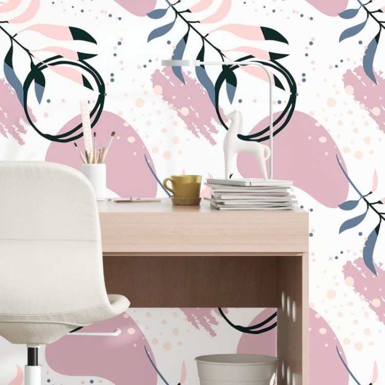 Papel de Parede Adesivo Folhas N016020