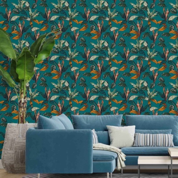Papel de Parede Adesivo Folhas N1367