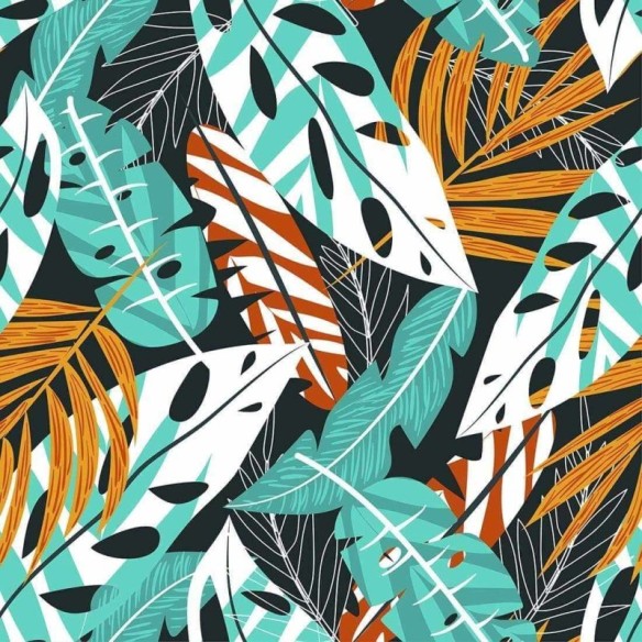 Papel de Parede Adesivo Folhas N20527