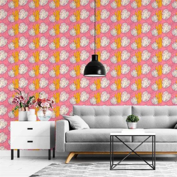 Papel de Parede Adesivo Folhas N24219A