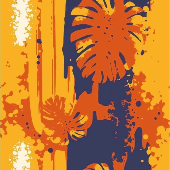 Papel de Parede Adesivo Folhas N24219B