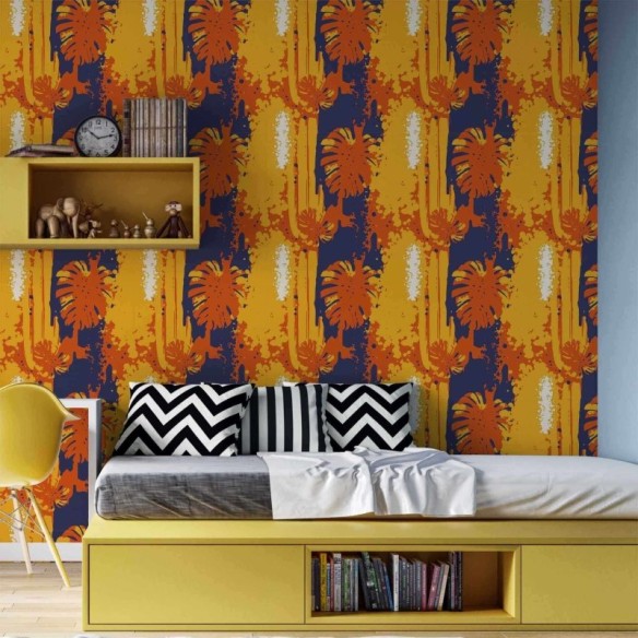 Papel de Parede Adesivo Folhas N24219B