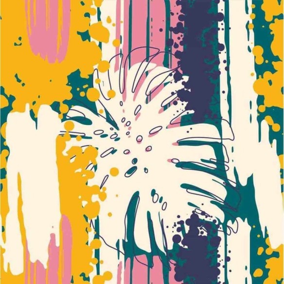 Papel de Parede Adesivo Folhas N24219C
