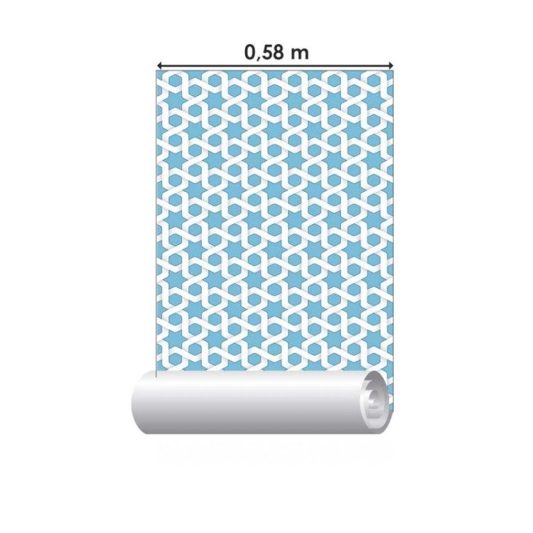 Papel de Parede Adesivo Abstrato azul N08169