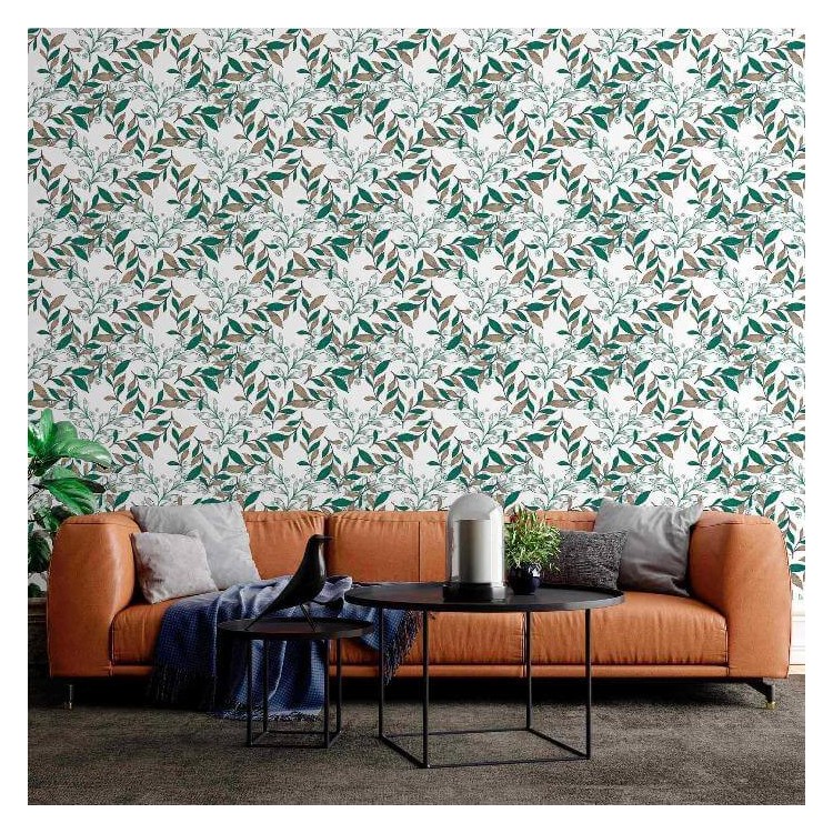 Papel de Parede Adesivo Folhas N283D