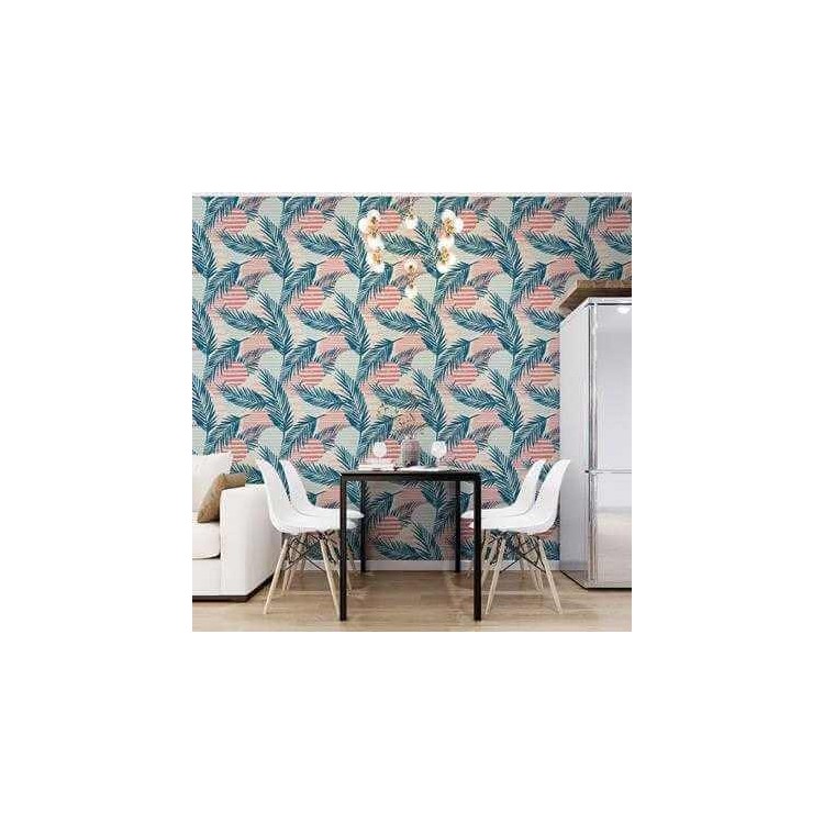 Papel de Parede Adesivo Folhas N536