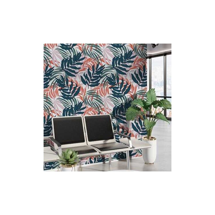 Papel de Parede Adesivo Folhas N786