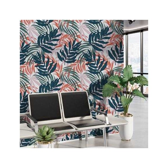 Papel de Parede Adesivo Folhas N786