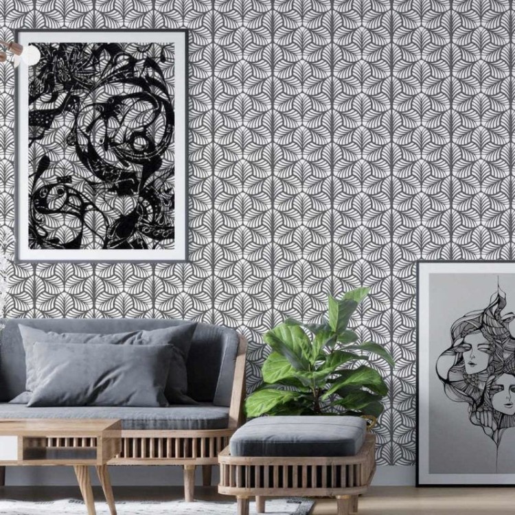 Papel de Parede Adesivo Folhas N9258