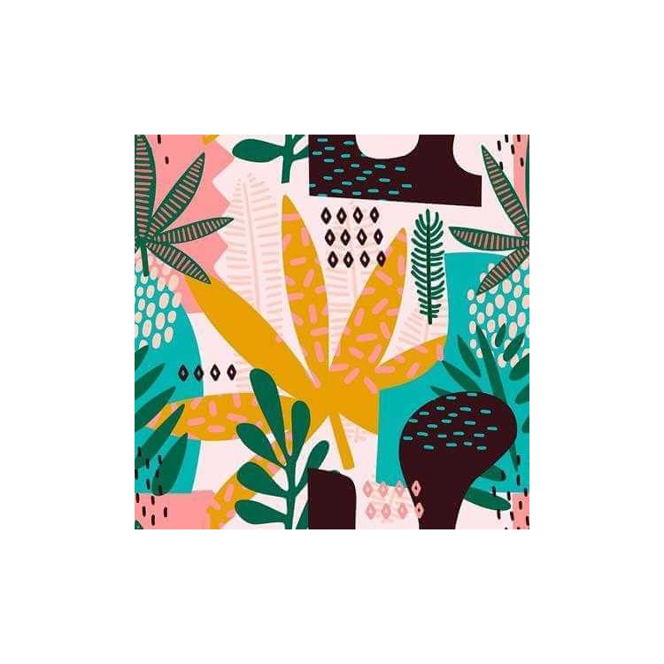 Papel de Parede Adesivo Folhas N937