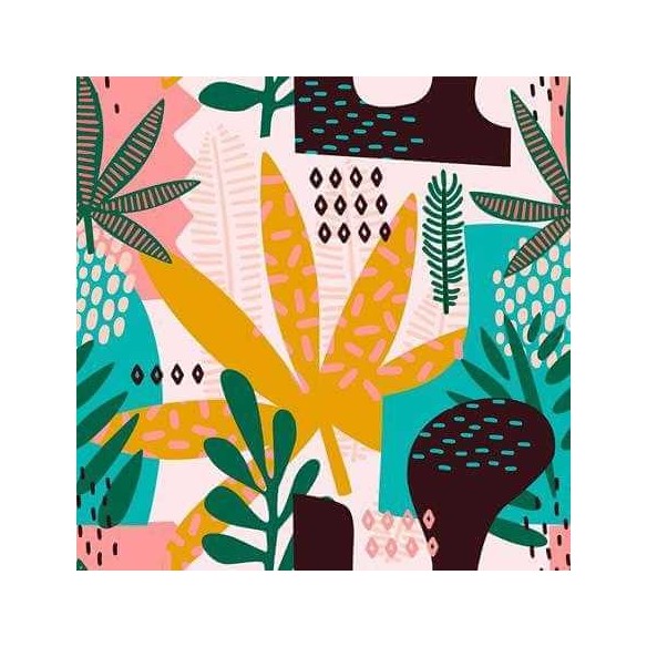 Papel de Parede Adesivo Folhas N937