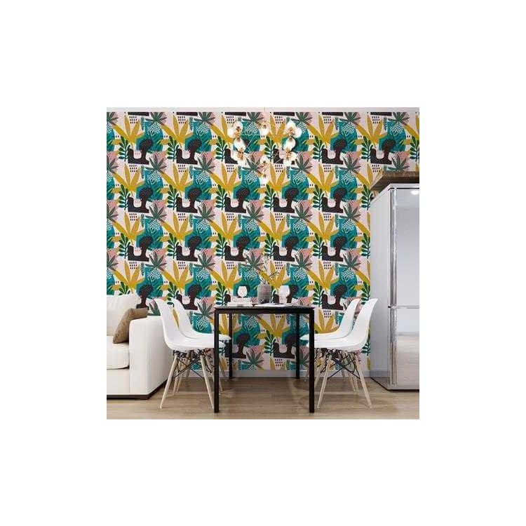 Papel de Parede Adesivo Folhas N937