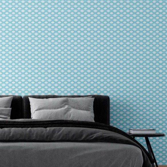 Papel de Parede Adesivo Abstrato azul N08187