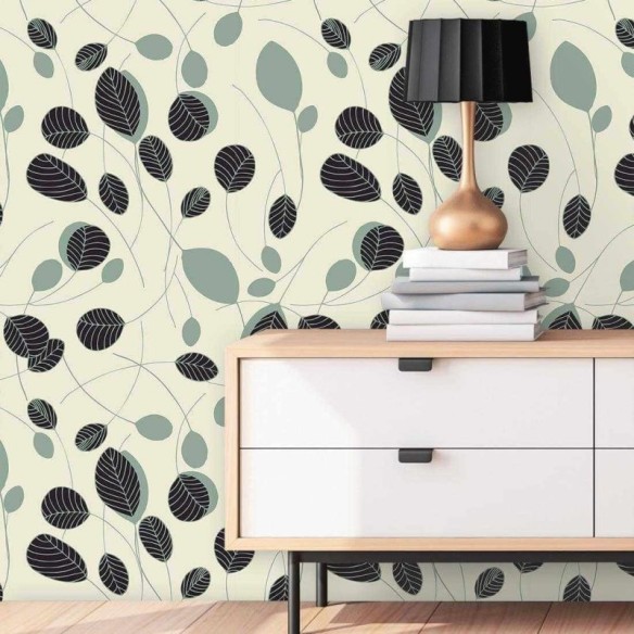 Papel de Parede Adesivo folhas natureza  224900