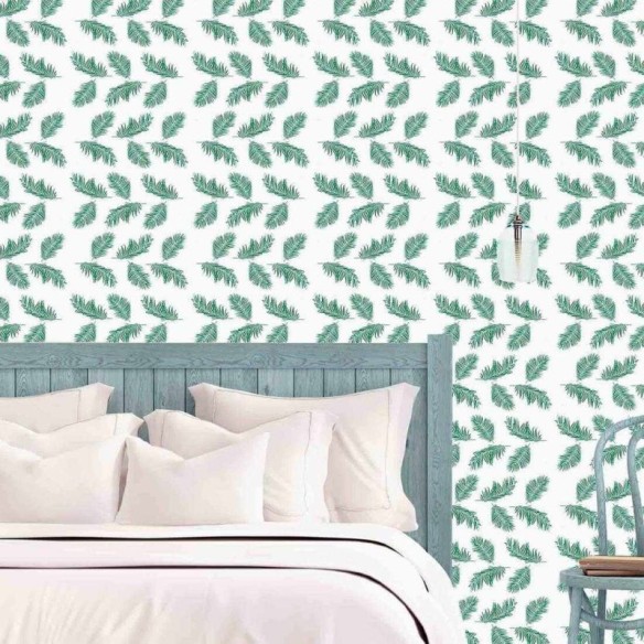 Papel de Parede Adesivo Folhas Natureza 65231