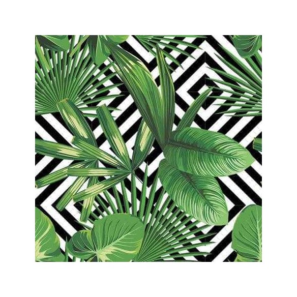 Papel de Parede Adesivo Folhas Natureza Geométrico 26628