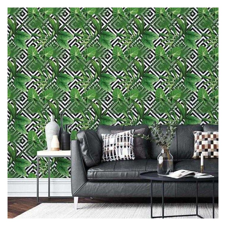 Papel de Parede Adesivo Folhas Natureza...