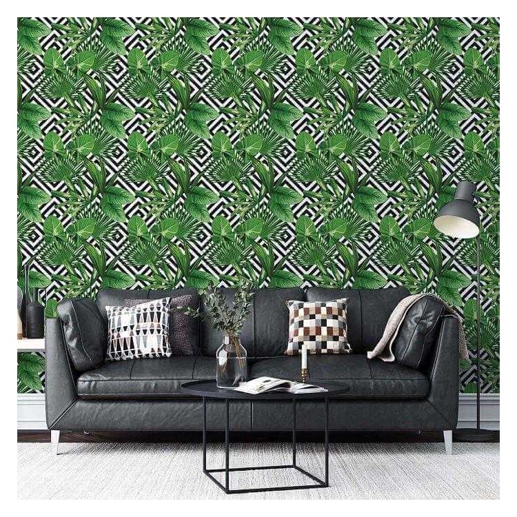 Papel de Parede Adesivo Folhas Natureza...