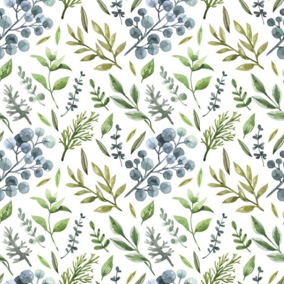 Papel de Parede Adesivo Folhas Natureza N017068
