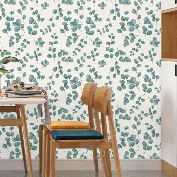 Papel de Parede Adesivo Folhas Natureza N017068