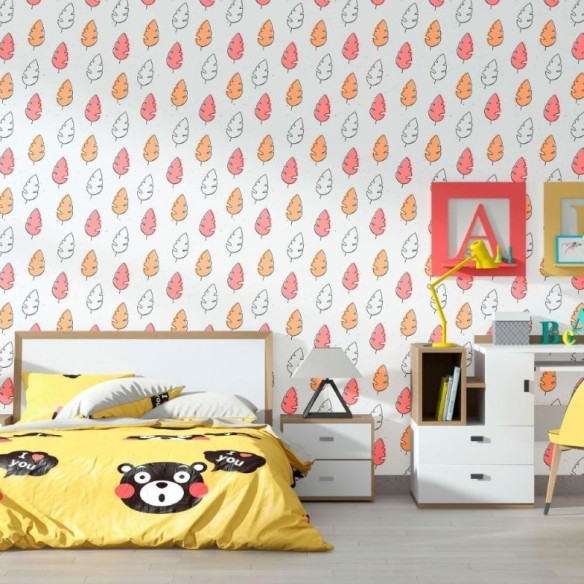 Papel de Parede Adesivo Folhas Outono N012092