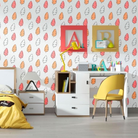 Papel de Parede Adesivo Folhas Outono N012092