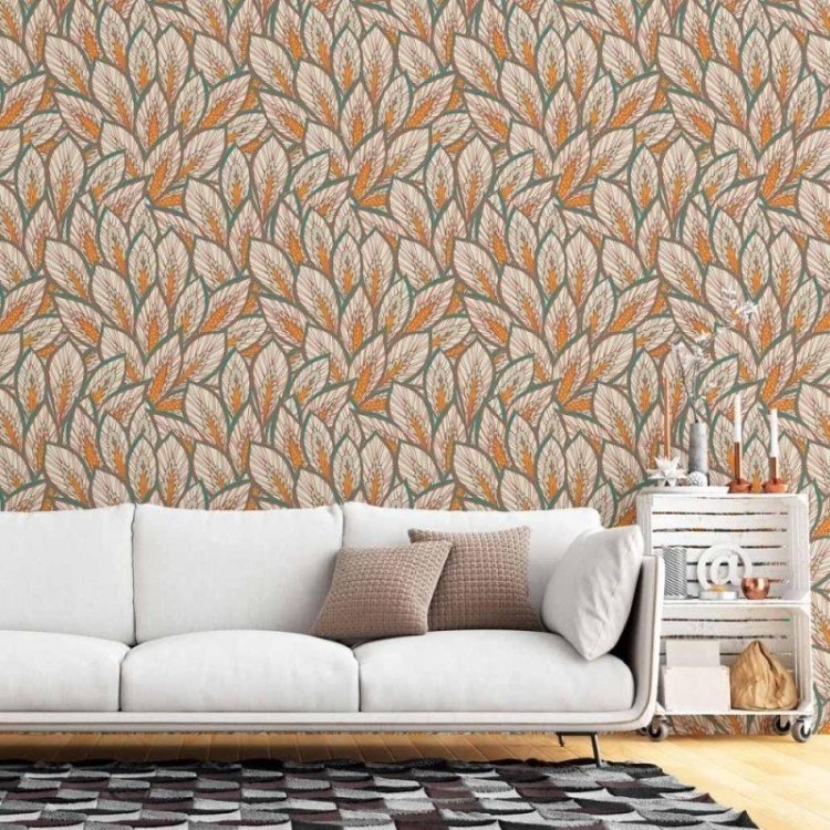 Papel de Parede Adesivo Folhas Outono N015046
