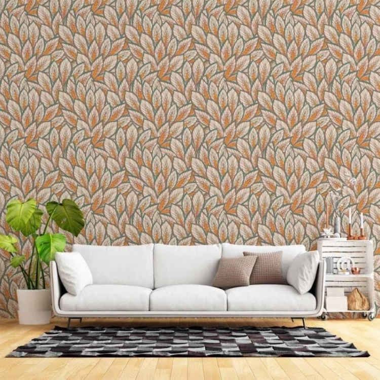 Papel de Parede Adesivo Folhas Outono N015046