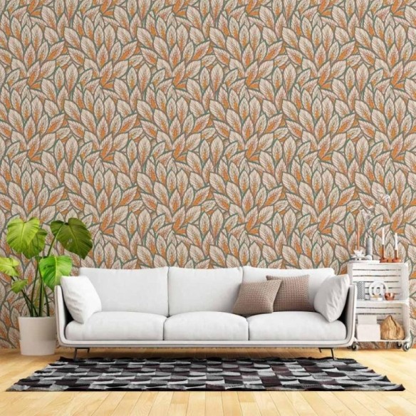 Papel de Parede Adesivo Folhas Outono N015046