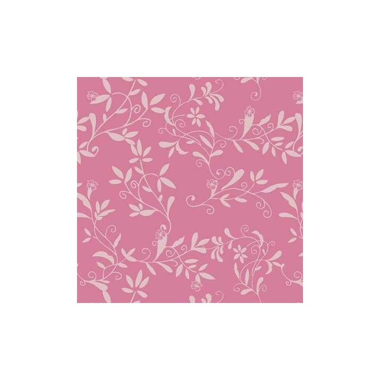 Papel de Parede Adesivo Folhas Rosas 1207