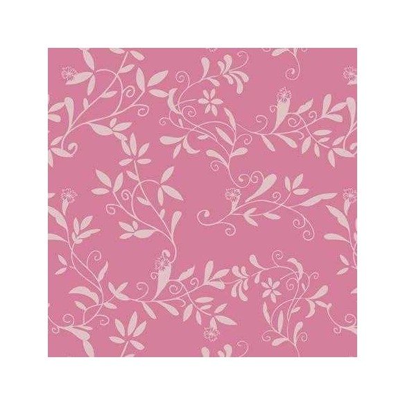 Papel de Parede Adesivo Folhas Rosas 1207