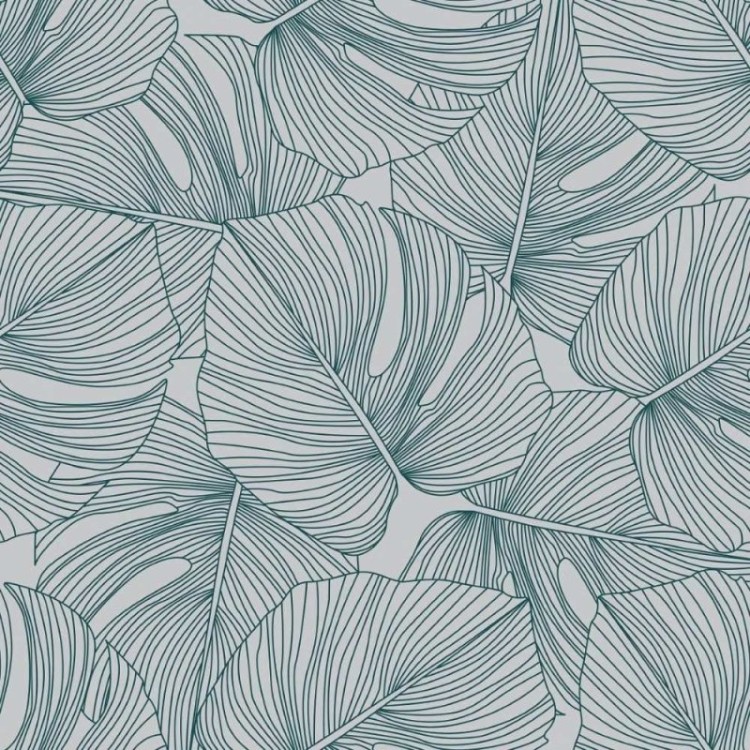 Papel de Parede Adesivo Folhas Tropicais...