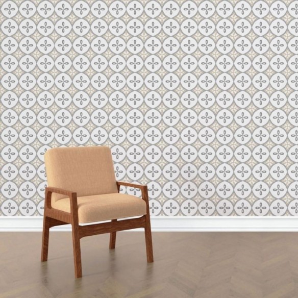 Papel de Parede Adesivo Abstrato Azulejo N015176