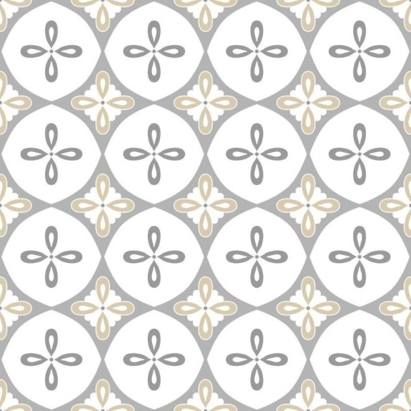 Papel de Parede Adesivo Abstrato Azulejo N015177