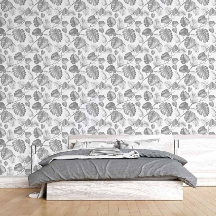 Papel de Parede Adesivo Folhas Tropicais N015187