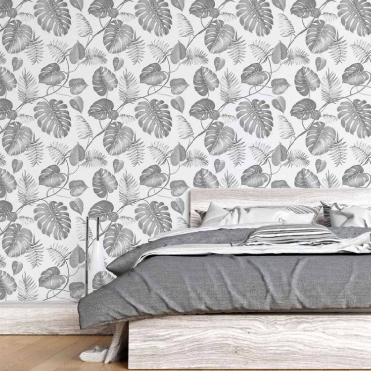 Papel de Parede Adesivo Folhas Tropicais N015187