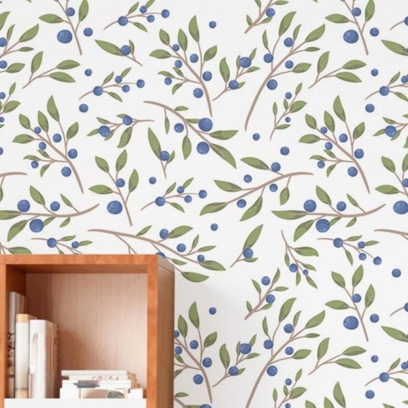 Papel de Parede Adesivo Folhas Tropicais N016024