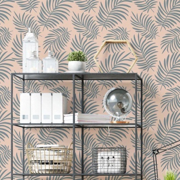 Papel de Parede Adesivo Folhas Tropicais N019005